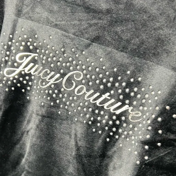 Juicy Couture Velour Black Pajama Loungewear Sleepwear - Picture 12 of 12